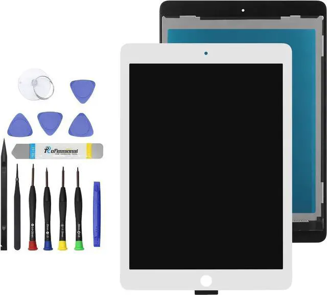 Main image of 9.7" New Screen Replacement for iPad Air 2 (2nd Gen) A1566 A1567 LCD Display Glass Touch Digitizer Premium Kit with Tools - White
