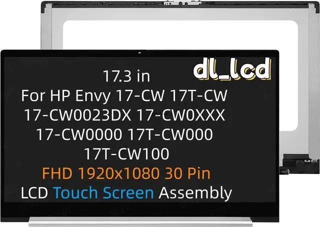 Main image of 17.3'' FHD For HP Envy 17T-CW 17-CW0023DX LCD Display Touch screen Assembly