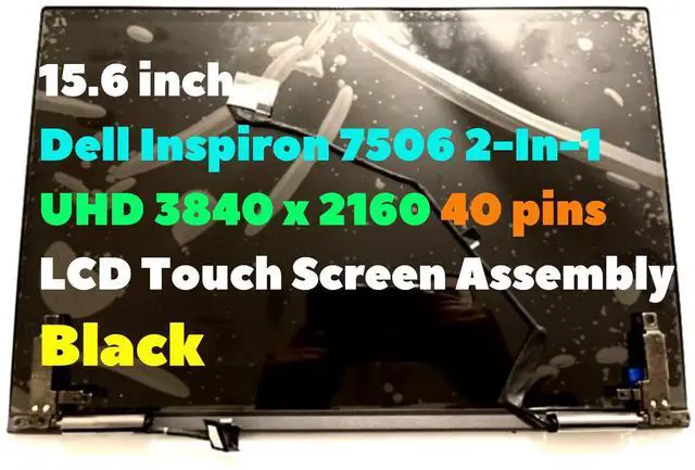 Main image of 15.6" for Dell Inspiron 7506 2-in-1 LCD Touch Screen Digitizer Assembly UHD 4K