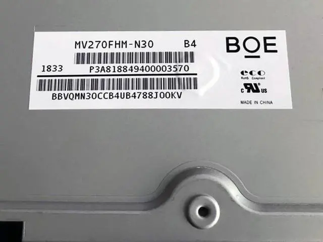 Alt view image 3 of 3 - MV270FHM-N30 1920×1080 Replacement 27" LCD Non-Touch Screen FHD Display Panel