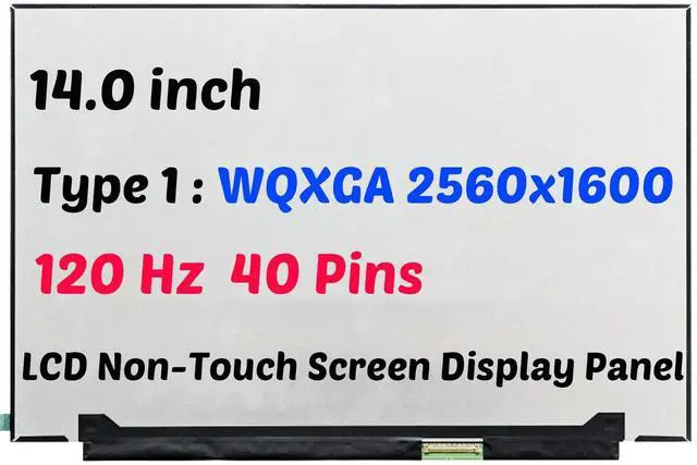 Main image of 14" for Asus Rog Zephyrus GA402RJ NE140QDM-NX1 2560x1600 LCD Non-Touch Screen Display Panel 40Pin