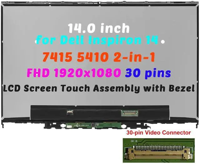 Main image of NE140FHM-N46 30 PINS for Dell Inspiron 14 5410 2-in-1 P147G LCD Touch Screen