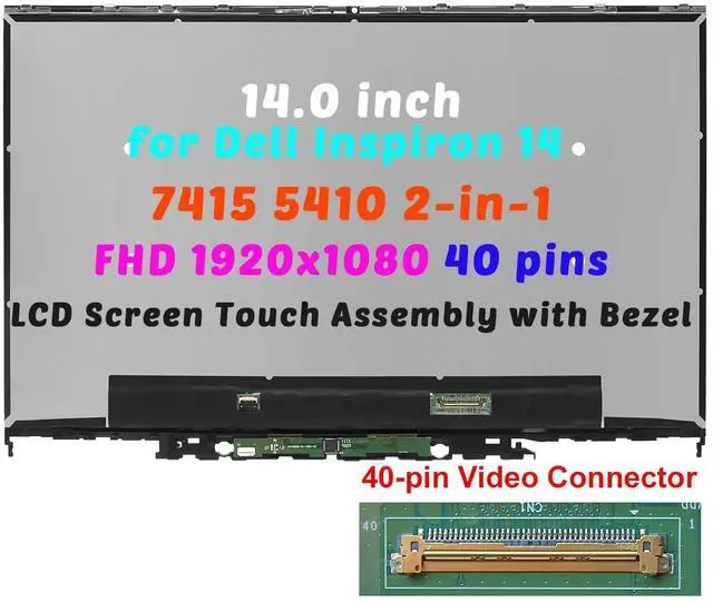 Main image of for Dell Inspiron 14 5410 7415 2-in-1 P147G P147G001 1920x1080 40pins LCD Touch Screen Digitizer