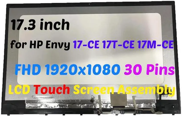 Main image of 17.3" for HP Envy 17-CE0015NR 17-CE1010NR FHD LCD Touch Screen Assembly w/ Bezel