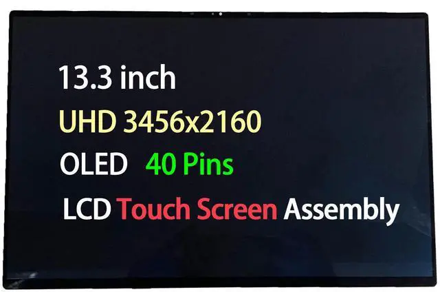 Main image of ATNA34XK01-0 13.3" for Dell XPS 13 9310 4XG21 LCD Touch Screen Assembly UHD OLED