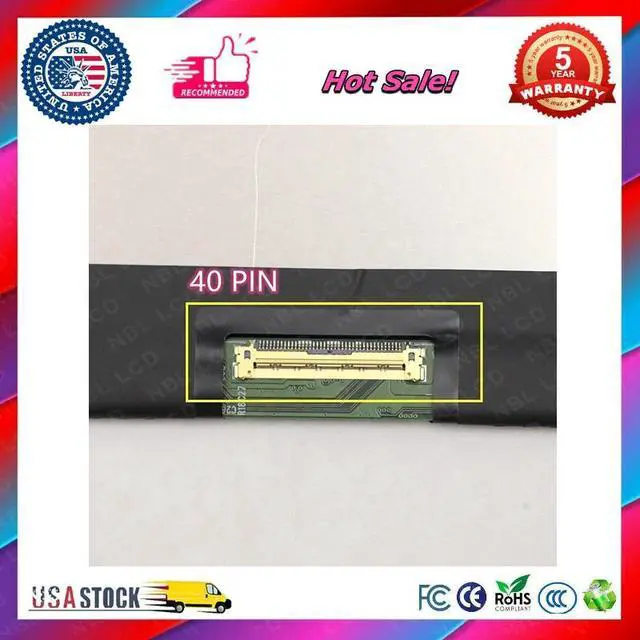 Alt view image 4 of 4 - B140XTK02.1 B140XTK02.0 NEW LCD Screen Display w/ Touch For HP Chromebook 14in