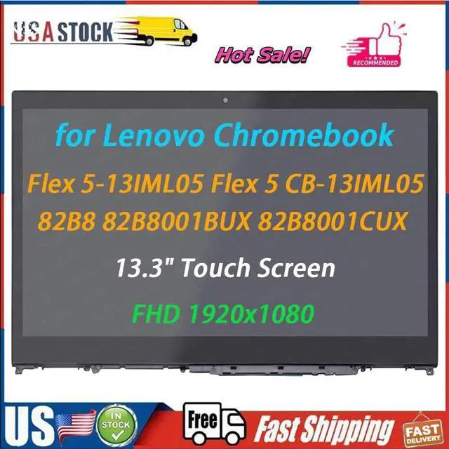 Main image of Flex 5-13IML05 for Lenovo IdeaPad Chromebook LCD Touch Screen Assembly Bezel 13