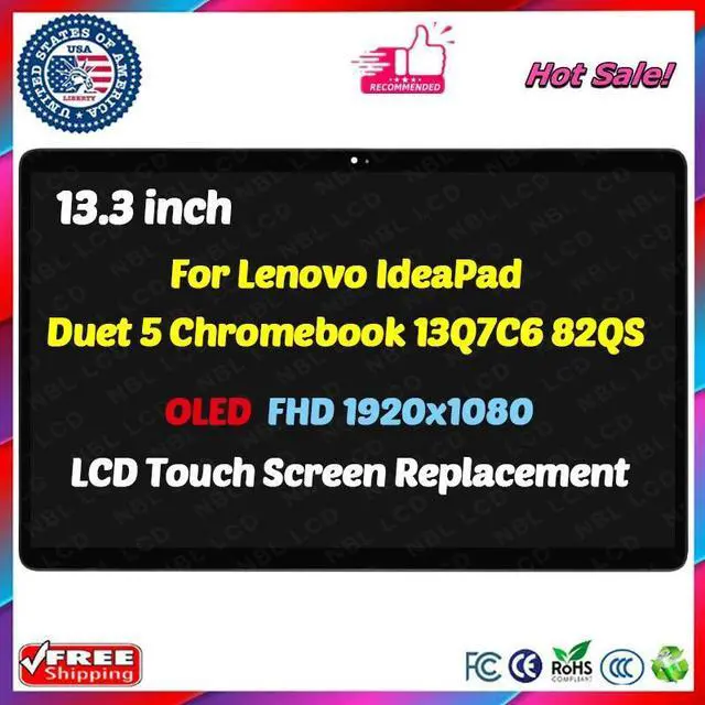 Main image of 13.3" OLED LCD Touch Screen Display for Lenovo IP Duet5 Chromebook 13Q7C6 82QS