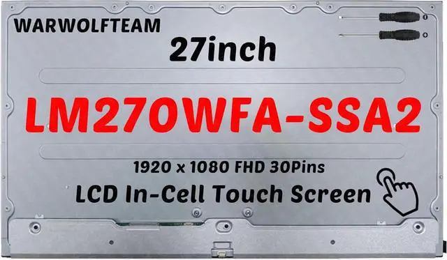 Main image of Compatible with LM270WFA-SSA2 LM270WFA(SS)(A2) LM270WFA SS A2 30Pins 60Hz 27inch IPS LCD LED Screen 1920 x 1080 FHD Display Panel(Only for Touch Version)