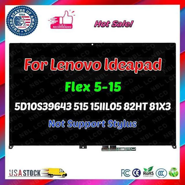 Main image of for Lenovo IdeaPad Flex 5-15ALC05 5-15IIL05 5-15ITL05 LCD 15.6" Touch Screen IPS
