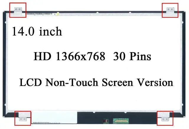 Main image of NT140WHM-N41 NT140WHM-N31 0C8WJ LED LCD Screen Display Panel 14.0" HD 30 Pin