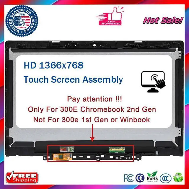 Main image of Original Screen Replacement for Lenovo 300E Chromebook 2nd Gen LCD Touch 81MB