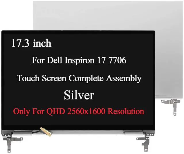 Main image of 17.3" For Dell Inspiron 7706 2-in-1 QHD LCD Touch Screen Assembly 9K09H 09K09H