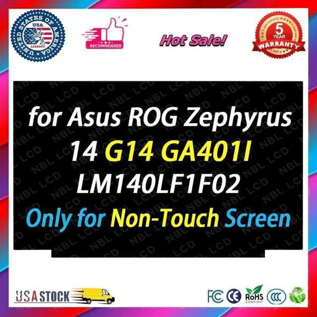 Main image of 14.0" LCD Non-Touch Display Panel 40 Pins 144 Hz for LM140LF1F01 FHD 1920X1080