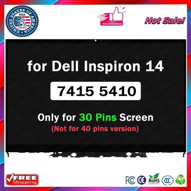 Main image of LED LCD Touch Screen Assembly 14" for Dell Inspiron 14 5410 7415 2-in-1 30 Pins