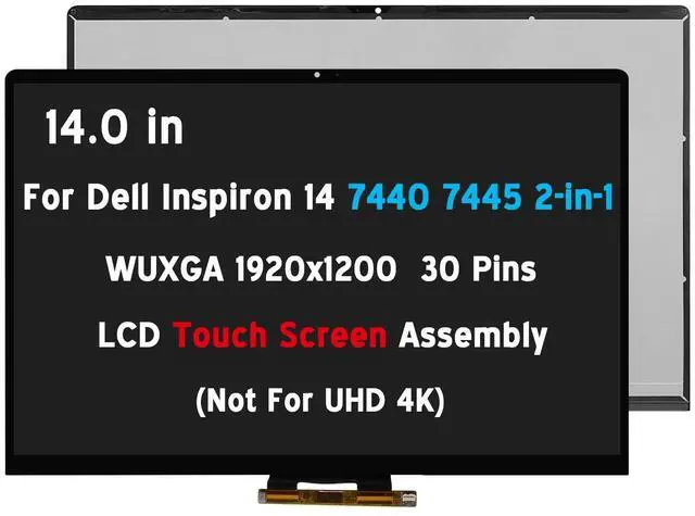 Main image of WUXGA for Dell Inspiron 14 7440 7445 2-in-1 LCD Touch Screen Digitizer Assembly