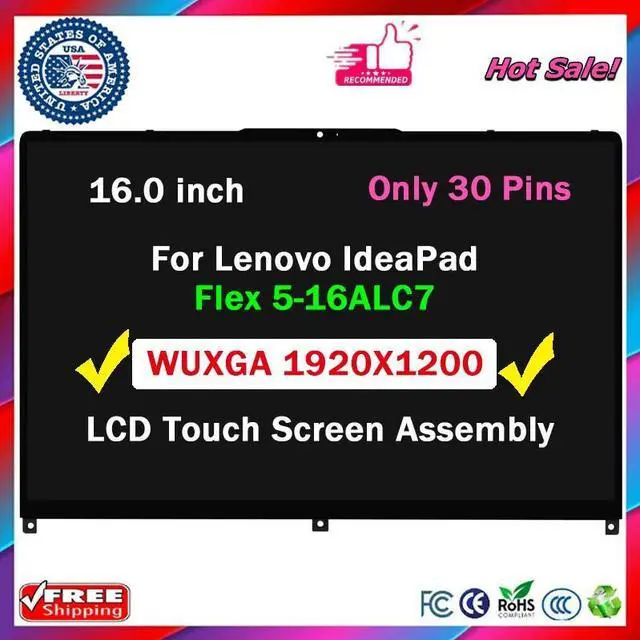 Main image of for Lenovo IdeaPad Flex 5 16ALC7 16IAU7 LCD Touch Screen 1920x1200 5D10S39792