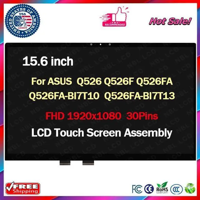 Main image of for Asus Q526 Q526F Q526FA 15.6" FHD LCD Display Touch screen NV156FHM-N4L V8.1