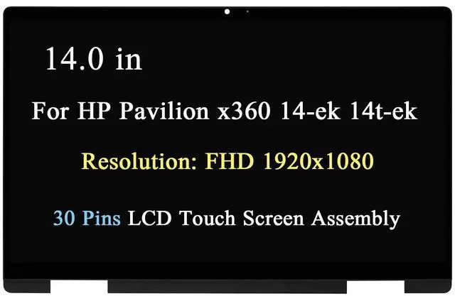 Main image of 14.0" for HP Pavilion x360 14-ek 14-ek0033dx LCD Touch Screen Display 1920x1080