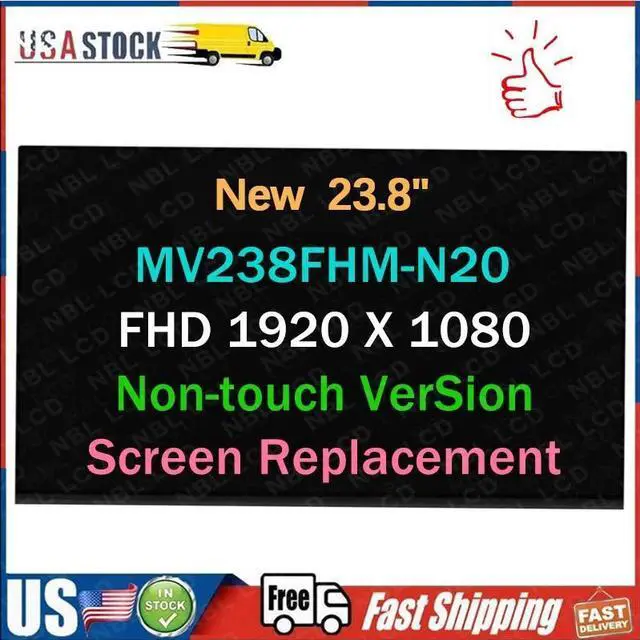 Main image of MV238FHM-N20 923631-001 LED LCD Display Screen Panel Replacement 23.8" FHD
