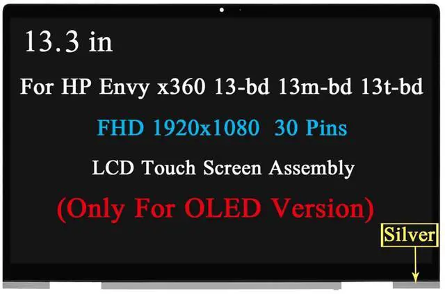 Main image of M44568-001 OLED LCD Touch Screen Replacement for HP Envy X360 13T-BD 13T-BD100