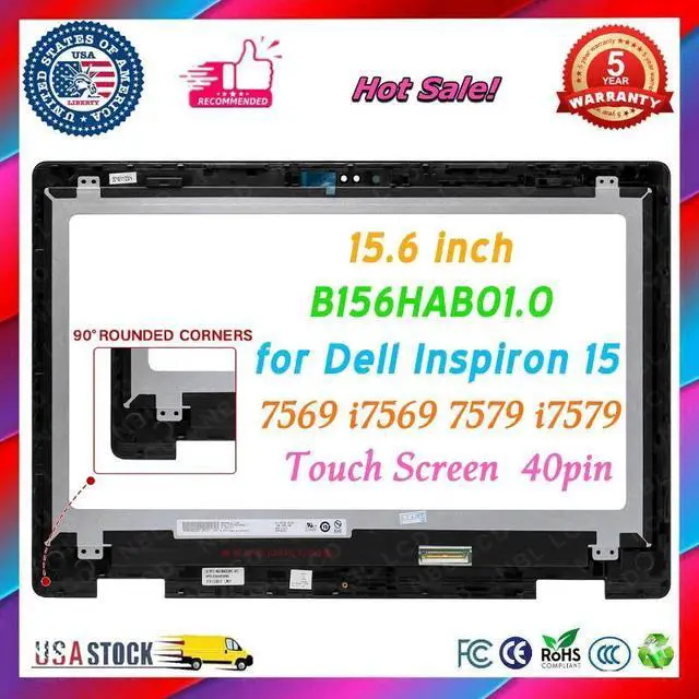 Main image of LCD Display Touch Screen B156HAB01.0 00079Y for Dell Inspiron 15 7569 5578 5579