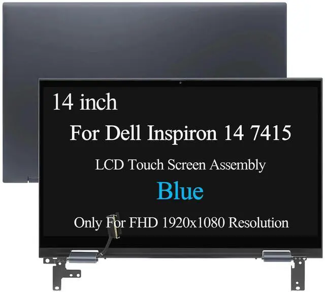 Main image of 8WP3T 14.0" For Dell Inspiron 7415 2-in-1 LCD Screen Full Assembly Complete Blue