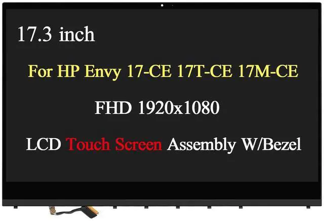 Main image of L52653-001 FHD for HP Envy 17-CE 17T-CE 17M-CE LCD Touch Screen Display Assembly