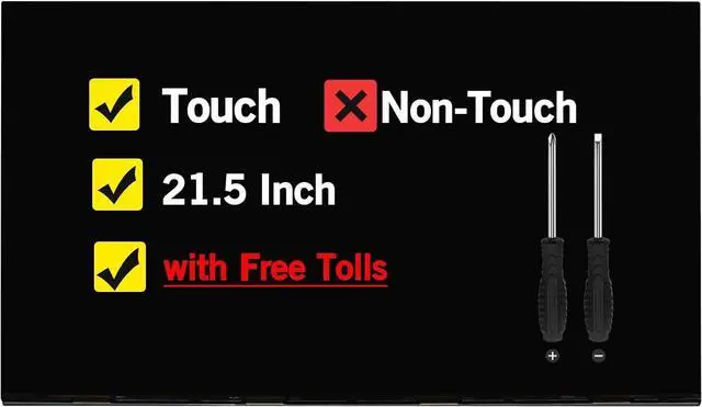 Main image of 21.5" Touch Screen Replacement for HP All in One 22-df0023w LM215WFA-SSE3 | LM215WFA-SSE1 LM215WFA(SS)(A2) LM215WFA(SS)(A3) LM215WFA(SS)(G1), LCD Display with Tools