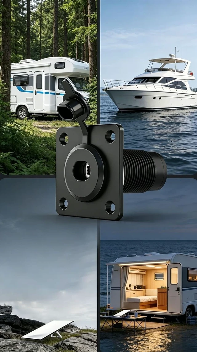 Alt view image 7 of 7 - Aluminum RJ45 Pass Through Wall Socket for Starlink Gen 3 IP68 Waterproof Multi-Vehicle: RV Camper Boat Trailer Off-Grid, Tool-Free Plug-and-Play Installation ,Hidden Cable Design,Low Signal Loss