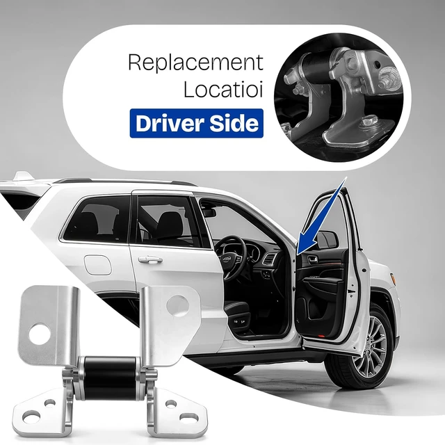 Alt view image 3 of 7 - 55113665AI Driver Side Left Front Lower Door Hinge for Dodge Durango for Dodge Durango 2012-2026, for Chrysler 300 2013-2023, for Jeep Grand Cherokee 2013-2024