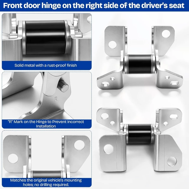 Alt view image 5 of 6 - 55113664AI Front Rear Lower Right Lower Door Hinge for Chrysler 300