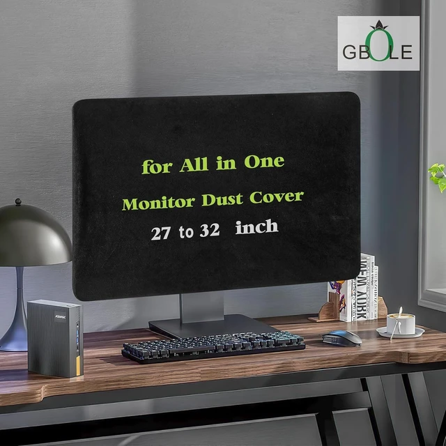 Alt view image 3 of 4 - Monitor Dust Cover Compatible with iMac 27 inch or AllinOne Computer AntiStatic Dustproof LCD Panel Case Computer Screen Protective Sleeve Desktop and TV Black (27 inch Monitor Dust Cover