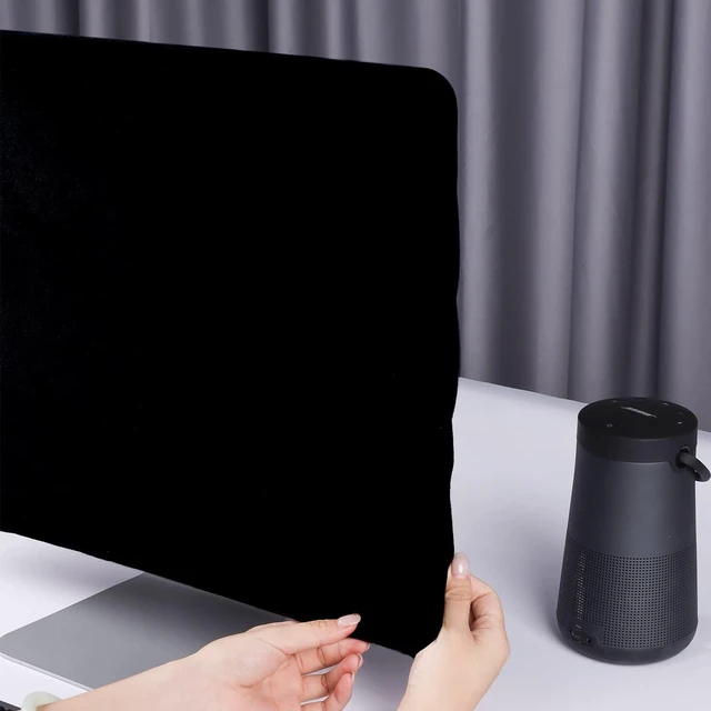 Alt view image 4 of 4 - Monitor Dust Cover Compatible with iMac 27 inch or AllinOne Computer AntiStatic Dustproof LCD Panel Case Computer Screen Protective Sleeve Desktop and TV Black (27 inch Monitor Dust Cover