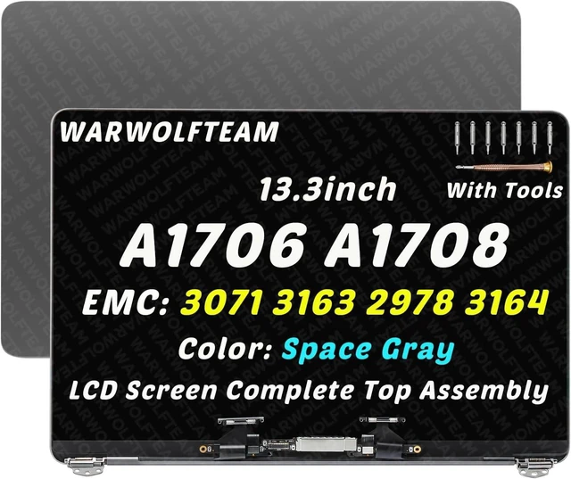 Main image of for MacBook Pro A1706 A1708 EMC 3071 3163 2978 LCD Screen Gray