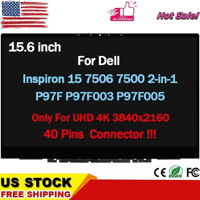 Main image of LCD Touch Screen Assembly for Dell Inspiron 15 7506 P97F P97F005 B156ZAT01.0 UHD