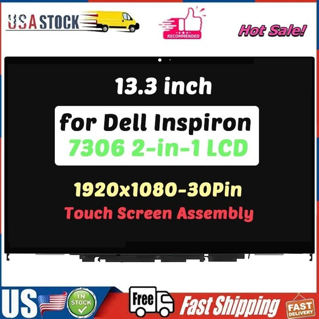 Main image of Screen Replacement 13.3" for Dell Inspiron 13 7306 P124G002 2-in-1 LCD Assembly