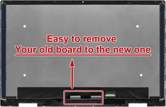 Alt view image 2 of 7 - 15.6" Replacement for HP Envy x360 15-ed 15m-ed 15m-ed0013dx 15m-ed0023dx 15m-ed1013dx 15m-ed1023dx 15-ed0047nr L93182-001 L93180-001 LCD FHD Touch Screen Digitizer Assembly Bezel