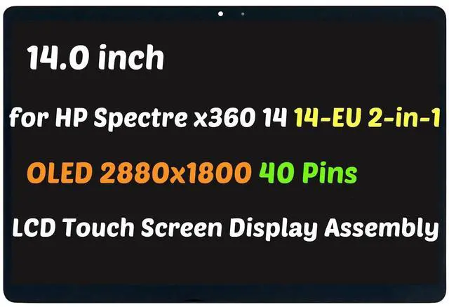 Main image of NUOLAISUN 14" for HP Spectre x360 14-EU0002NJ 14-EU0013DX OLED LCD Touch Screen Assembly