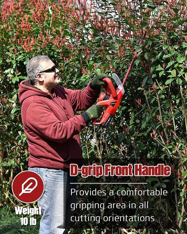 Alt view image 6 of 7 - Powersmart Hedge Trimmer PS76105A-HW