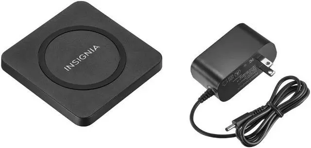 Alt view image 2 of 5 - Insignia 15W Qi Wireless Phone Charging Pad (NS-MQP15W22K-C) - Black