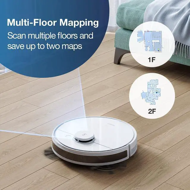 Alt view image 7 of 7 - ECOVACS Deebot OZMO N7 Robot Vacuum and Mop