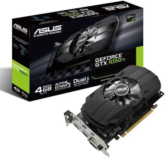 Main image of Asus GeForce GTX 1050 Ti 4GB Phoenix DVI-D HDMI DP 1.4 Gaming Graphics Card