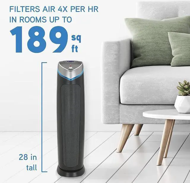 Alt view image 4 of 6 - Germ Guardian Air Purifier Removes Dust, Allergens, Pollen, Odors, Mold, 28 Inch