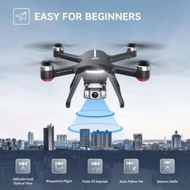 Alt view image 2 of 7 - Holy Stone HS700E 4K UHD Drone with EIS Anti Shake 130°FOV Camera