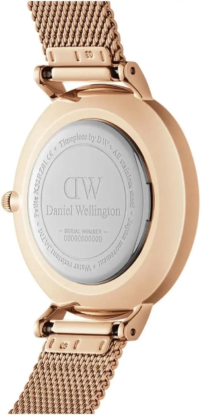 Alt view image 2 of 5 - Daniel Wellington Petite Melrose Black Watch with Rose Gold Strap