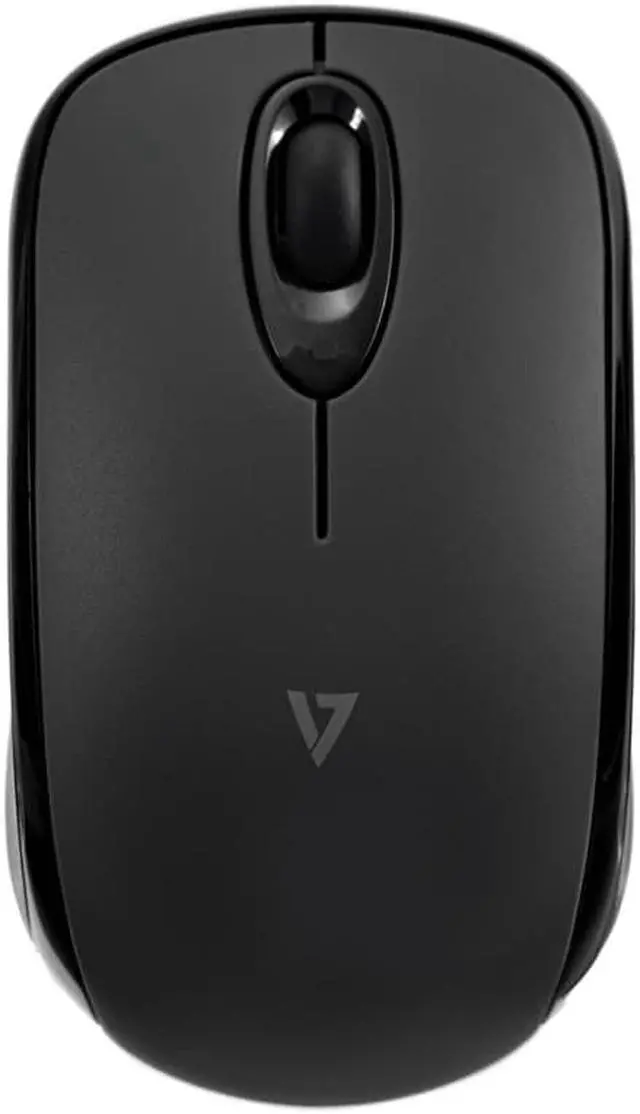 Alt view image 10 of 11 - V7 Bluetooth 5.2 Compact Mouse - Black, Works with Chromebook Certified - Optical - Wireless - Bluetooth - Black - 1000 dpi - 3 Button(s) - Symmetrical