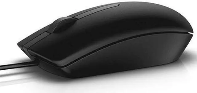 Alt view image 10 of 13 - DELL MS116 15VVH Black 3 Buttons 1 x Wheel USB Wired Optical Mouse