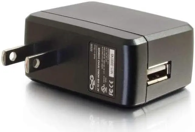 Alt view image 4 of 5 - C2G 22335 AC TO USB MOBILE DEVICE CHARGER, 5V 2A OUTPUT