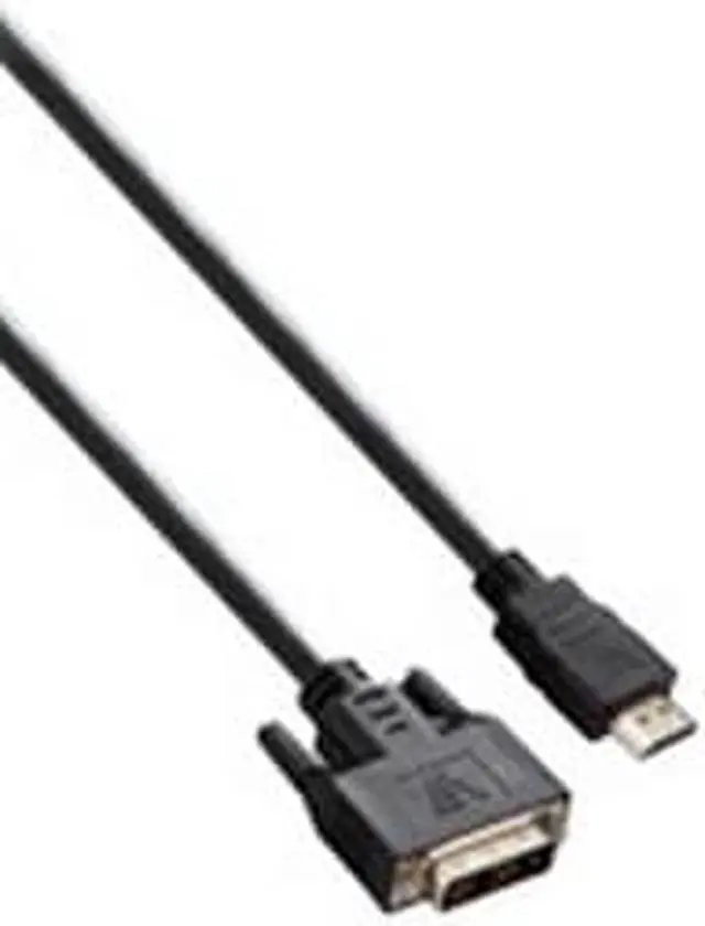 Alt view image 4 of 5 - V7 V7E2HDMIDVID-02M-2N HDMI DVI Cable (M/M) HDMI/DVI-D Dual Link Black 2m - HDMI/DVI-D for Video Device - 6.56 ft - 1 x HDMI Male Digital Audio/Video - 1 x DVI-D (Dual-Link) Male Digital Video - ...